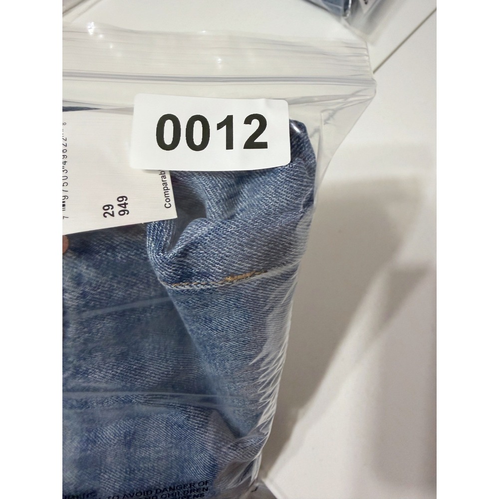 BlankNYC The Baxter Ribcage Straight Leg Jeans Blue Distressed Size 29 High Rise - Picture 12 of 13